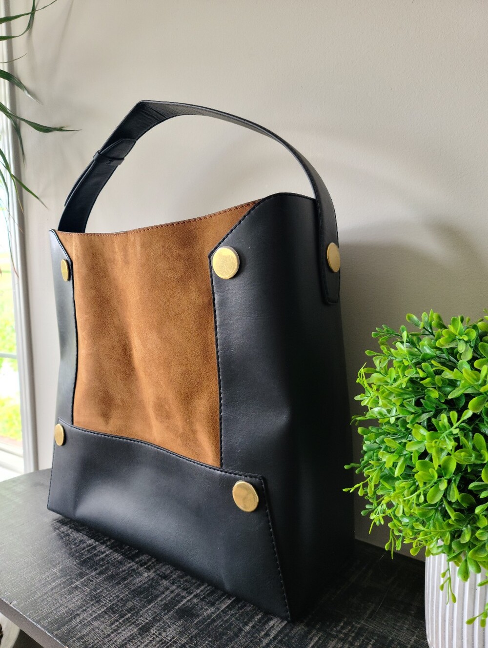 Stella McCartney Two-Tone Stella Popper Bucket Bag - Picture 3 of 13
